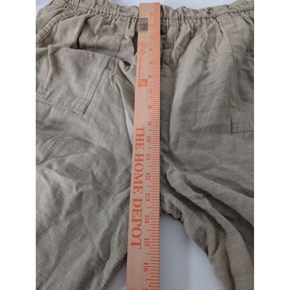 Laude the Label Wide Leg Pants Womens Size XXL Beige Organic Cotton Pull On - Picture 11 of 15